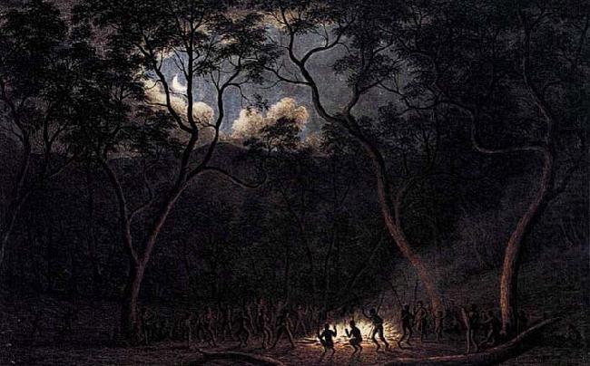 A Corroboree in Van Diemen's Land, John glover